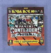 2021 NFL Contenders Football Mega Box Fanatics 80 Cards 2 Autos New Panini