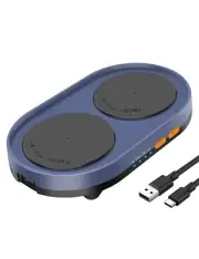 Dual Turntable Mouse Mover with Adjustable Intervals and On/Off Switch, Undetect