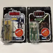 Star Wars Retro Collection General Grievous & IG-88 New Carded ROTS TESB