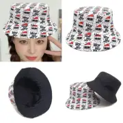 Bucket Hat Christmas Santa Headwear Sunshade Reversible Fisherman Hat