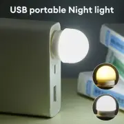 10Pcs USB Portable LED Mini Night Light Round Reading Lamp Computer Mobile Power