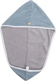 Elegant Bath Cap Coral Fleece Gentle Microfiber Hair Turban Wrap for Fast Drying