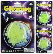 Yatsal Space Glow in The Dark Night Wall Stickers 15-Pieces Set, Green