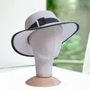 Manikin Head Model with Base Portable Hat Display Stand for Wig Scarf Caps