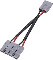 50A for Anderson Plug Connector Dual Y Adapter Battery Power Connector Forklift Power Plug Connector with 6MM Car Cable/783