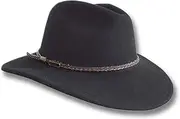 [Oztrala] Outback Fedora Australian Wool Felt HAT HW02 Mens Womens Leather Band Cowboy Western A