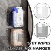 Wall Mounted Tissue Box Wet Wipes Dispenser Holder Hanging Organizer Wall K6Y2