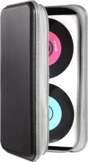 UENTIP CD Case,96 Capacity CD Holder Hard Plastic CD Storage Wallet Protective C