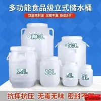 在飛比找Yahoo!奇摩拍賣優惠-食品級塑料桶 水桶帶蓋 儲水桶 家用塑料桶 蜂蜜桶釀酒桶 發