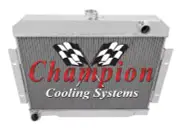 RC 2 Row 1" Radiator,Shroud,2 13" Fans for 1970-1985 Jeep CJ Series L6,V8 Eng (for: Jeep)