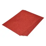 Glitter EVA Foam Sheets Red Self Adhesive Back 15.7 x 11.8 Inch 1.6mm 5 Pcs