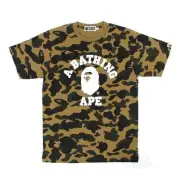 A Bathing Ape bape color camo college tee t shirt ARMY GREEN XL new Men’s