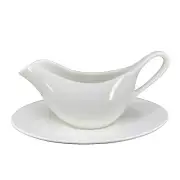 Maxwell & Williams White Basics Gravy Boat and Saucer 0.3L New in Box