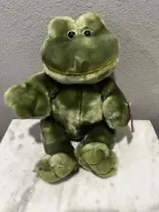 Kohls Cares Happy Frog Plush DGE Corp Green New NWT Very Soft Stuffed Animal