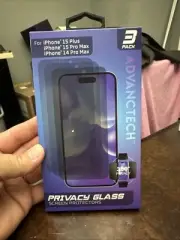 Privacy Glass Screen Protectors iPhone 15 Plus , 15 Pro Max, 14 Pro Max NEW