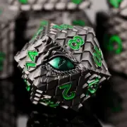 Metal Dice Set D&D7 PCS Dragon Scale Metallic DND Dice SetDragon Eye Metal Di...