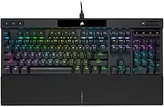 Corsair K70 PRO RGB Optical-Mechanical Gaming Keyboard - OPX Linear Switches, PBT Double-Shot Keycaps, 8,000Hz Hyper-Polling, Magnetic Soft-Touch Palm Rest - NA Layout, QWERTY - Black