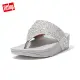 【FitFlop】OLIVE GLITTER MIX TOE-POST SANDALS 閃耀亮片造型夾腳涼鞋-女(銀色)