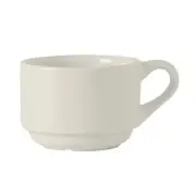 Tuxton China Inc AlumaTux© Modena Pearl White Ceramic 7 Oz. Cup - 3 Dozen