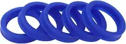 X AUTOHAUX Universal Oil Seal UN Lip Seal Ring Rotary Shaft Seal 38x48x10mm High Pressure TPU Blue 5 Pcs