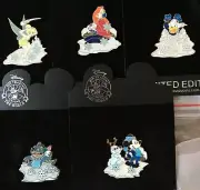 Disney Store Snowball Series Pins Lot of 5 Stitch Tink Donald Jessica Mickey 250