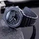【CASIO 卡西歐】G-SHOCK 八角農家橡樹 雙顯橡膠腕錶/黑(GA-2100-1A1DR)
