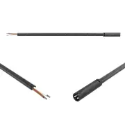 LED Autolamps 2 Core 500mm Marker Cable with Female Plug and Bare Wires Bulk