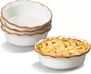 Mini Pie Pans 6.8" Ceramic Pie Pans Baking Nonstick Small Pie Pans Deep Dish Pot
