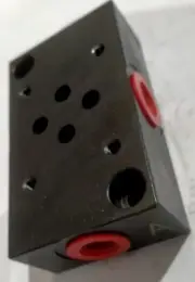 SUB PLATE MOUNTING BLOCK FOR CETOP 3 SOLENOID VALVE 3/8" BSPP SIDE PORT ENTRY