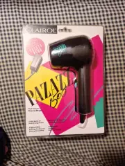 FACTORY SEALED Vintage 1989 Clairol Pazazz 1500 Compact Mini Travel Hair Dryer