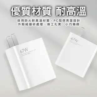 【9%點數】小米67W充電器套裝 現貨 當天出貨 快充充電頭 豆腐頭 筆電充電 手機充電 平板充電【coni shop】【限定樂天APP下單】