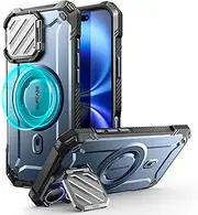 SUPCASE for iPhone 16 Case 6.1'' 2024 with Camera Cover Stand (UBMag XT), [Compatible with MagSafe] [Built-in Kickstand] [Military-Grade Protection] Heavy Duty Rugged Magnetic Phone Case, Tilt