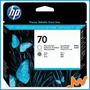 HP 70 Gloss Enhancer and Gray DesignJet Printhead