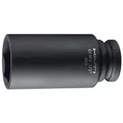 Hilti Impact Socket Deep 1 3/8 Inch 1/2 Drive CrMo Steel Power Tool Black SAE