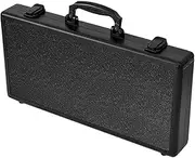 Perfk Aluminum Carrying Case Portable Travel Organizer,Briefcase with Handle,Tool Box Storage Carry Case for Jewelry Tools Office, 44x22x6.4cm