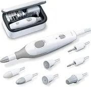 Beurer MP32 Electric Nail Drill — 7 Attachments, 3 Speeds, 10 ft Cord, and Storage Case — Efile for Manicure Pedicure — Nail Buffer Electric Filer — Nail Care Tool Kit for Hands and Feet