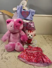 Build a Bear Tie Die Frog Toadally BAB Smallfry Heart Tiger & Clothing ALLNWT!!