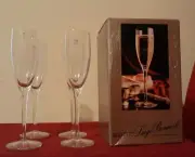 Rigoletto Luigi Bormioli Glassware Champagne Flute Set of 4 Barware Crystal ✞