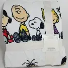 Snoopy Peanuts Velvet soft Throw Blanket Berkshire 60X90 Fleece Full Queen White