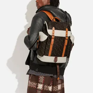 COACH後背包 Hitch Backpack With Horse And Carriage Print