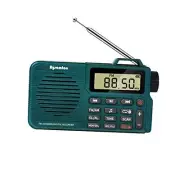 Portable AM/FM Radio, Digital Radio Recorder, Bluetooth 5.0 Radio green