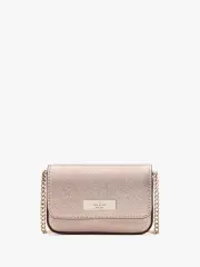 Kenzie Limited Edition Metallic Saffiano Pvc Card Case Crossbody