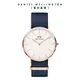 Daniel Wellington 手錶 Classic Bayswater 40mm星空藍織紋錶-兩色任選(DW00100275 DW00100276)/ 玫瑰金框