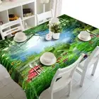 Flower Mushroom 3D Tablecloth Table cover Cloth Rectangle Wedding Party Banquet