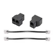 2PCS RJ11 Telephone Cable Splitter 15cm Cable 6P4C 2 Ports Telephone Cable8840