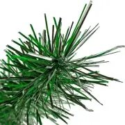 Green Silver and Black Tinsel Garland 30FT Length Tinsel Brush Garland