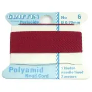 Garnet Griffin Nylon Bead Stringing Cord #6