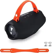 EUGOOCX Removable Speaker Silicone Handle Strap for JBL Xtreme 4/ Xtreme 3/ Xtreme 2 Portable Bluetooth Speaker Travel Carry Strap Replacement Accessories (Orange)