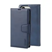 iPhone 13 Pro Max Compatible Case Cover With 2 in 1 Detachable Magnetic Flip Leather Wallet - Navy