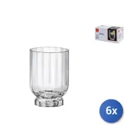 6x Biccchiere Florian Glass Clear Foot Clear For Rocks 30Cl